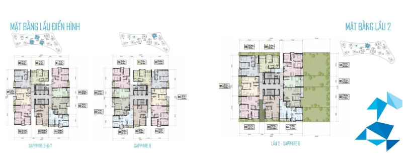 Mặt bằng căn hộ The Privé điển hình